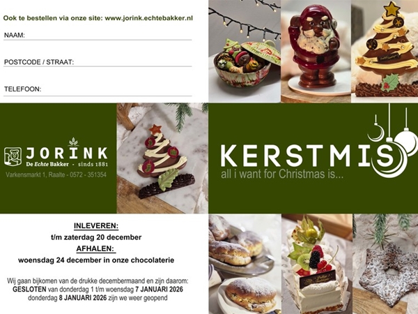 Kerstbestellen 24-12 afhalen chocowereld