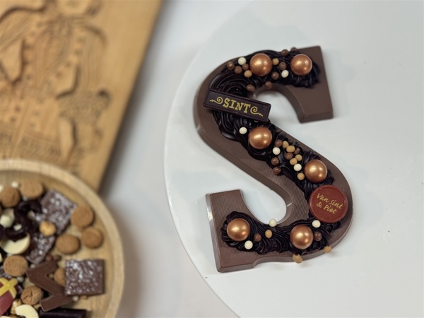 Chocolade letter massief groot